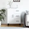 Image de vidaXL Buffet blanc 69 5x34x90 cm bois dingénierie 827940