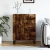 Image de Buffet Chêne Fumé 69,5x34x90 Cm Bois D'ingénierie Vidaxl