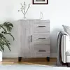 Image de Buffet Sonoma Gris 69,5x34x90 Cm Bois D'ingénierie Vidaxl