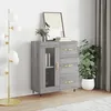 Image de vidaXL Buffet sonoma gris 695x34x90 cm bois dingénierie 828026