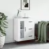 Image de Buffet Blanc Brillant 69,5x34x90 Cm Bois D'ingénierie Vidaxl