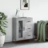 Image de Buffet Gris Béton 69,5x34x90 Cm Bois D'ingénierie Vidaxl