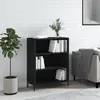 Image de Armoire À Étagères Noir 69,5x32,5x90 Cm Bois D'ingénierie Vidaxl