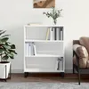 Image de Armoire À Étagères Blanc Brillant 69,5x32,5x90 Cm Vidaxl