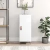 Image de Buffet Blanc Brillant 34,5x34x90 Cm Bois D'ingénierie Vidaxl