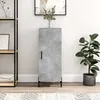 Image de Buffet Gris Béton 34,5x34x90 Cm Bois D'ingénierie Vidaxl