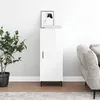 Image de Buffet Blanc Brillant 34,5x34x90 Cm Bois D'ingénierie Vidaxl