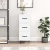 Image de Buffet Blanc 34,5x34x90 Cm Bois D'ingénierie Vidaxl