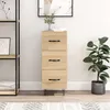 Image de Buffet Chêne Sonoma 34,5x34x90 Cm Bois D'ingénierie Vidaxl