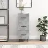 Image de Buffet Gris Béton 34,5x34x90 Cm Bois D'ingénierie Vidaxl