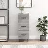 Image de Buffet Sonoma Gris 34,5x34x90 Cm Bois D'ingénierie Vidaxl