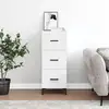 Image de Buffet Blanc Brillant 34,5x34x90 Cm Bois D'ingénierie Vidaxl