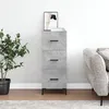 Image de Buffet Gris Béton 34,5x34x90 Cm Bois D'ingénierie Vidaxl