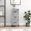 Image de Buffet Gris Béton 34,5x34x90 Cm Bois D'ingénierie Vidaxl