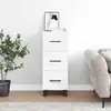 Image de Buffet Blanc 34,5x34x90 Cm Bois D'ingénierie Vidaxl