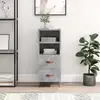 Image de Buffet Gris Béton 34,5x34x90 Cm Bois D'ingénierie Vidaxl