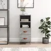Image de Buffet Sonoma Gris 34,5x34x90 Cm Bois D'ingénierie Vidaxl