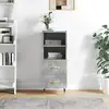 Image de Buffet Gris Béton 34,5x34x90 Cm Bois D'ingénierie Vidaxl