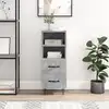 Image de Buffet Gris Béton 34,5x34x90 Cm Bois D'ingénierie Vidaxl