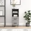 Image de Buffet Sonoma Gris 34,5x34x90 Cm Bois D'ingénierie Vidaxl