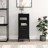 Image de Buffet Noir 34,5x34x90 Cm Bois D'ingénierie Vidaxl