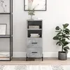 Image de Buffet Gris Béton 34,5x34x90 Cm Bois D'ingénierie Vidaxl