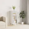 Image de Buffet Blanc Brillant 34,5x32,5x90 Cm Bois D'ingénierie Vidaxl