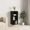 Image de Buffet Noir 34,5x32,5x90 Cm Bois D'ingénierie Vidaxl
