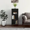 Image de Buffet Noir 34,5x32,5x90 Cm Bois D'ingénierie Vidaxl