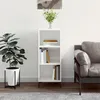 Image de Buffet Blanc Brillant 34,5x32,5x90 Cm Bois D'ingénierie Vidaxl