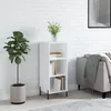 Image de Buffet Blanc Brillant 34,5x32,5x90 Cm Bois D'ingénierie Vidaxl