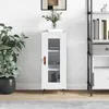 Image de Buffet Blanc 34,5x34x90 Cm Bois D'ingénierie Vidaxl
