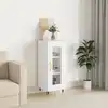 Image de Buffet Blanc 34,5x34x90 Cm Bois D'ingénierie Vidaxl