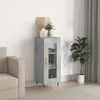 Image de Buffet Gris Béton 34,5x34x90 Cm Bois D'ingénierie Vidaxl