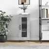 Image de Buffet Gris Béton 34,5x34x90 Cm Bois D'ingénierie Vidaxl