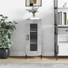 Image de Buffet Gris Béton 34,5x34x90 Cm Bois D'ingénierie Vidaxl