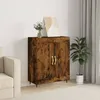 Image de Buffet Chêne Fumé 69,5x34x90 Cm Bois D'ingénierie Vidaxl