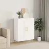 Image de Buffet Blanc 69,5x34x90 Cm Bois D'ingénierie Vidaxl