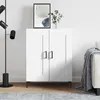 Image de Buffet Blanc 69,5x34x90 Cm Bois D'ingénierie Vidaxl