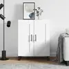 Image de Buffet Blanc 69,5x34x90 Cm Bois D'ingénierie Vidaxl