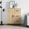 Image de Buffet Chêne Sonoma 69,5x34x90 Cm Bois D'ingénierie Vidaxl