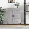 Image de Buffet Sonoma Gris 69,5x34x90 Cm Bois D'ingénierie Vidaxl