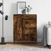 Image de Buffet Chêne Fumé 69,5x34x90 Cm Bois D'ingénierie Vidaxl