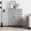 Image de Buffet Sonoma Gris 69,5x34x90 Cm Bois D'ingénierie Vidaxl