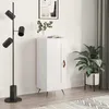 Image de Buffet Blanc Brillant 34,5x34x90 Cm Bois D'ingénierie Vidaxl