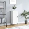 Image de Buffet Blanc Brillant 34,5x34x90 Cm Bois D'ingénierie Vidaxl
