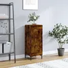 Image de Buffet Chêne Fumé 34,5x34x90 Cm Bois D'ingénierie Vidaxl