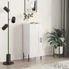 Image de Buffet Blanc Brillant 34,5x34x90 Cm Bois D'ingénierie Vidaxl