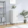 Image de Buffet Blanc Brillant 34,5x34x90 Cm Bois D'ingénierie Vidaxl