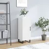 Image de Buffet Blanc 34,5x34x90 Cm Bois D'ingénierie Vidaxl